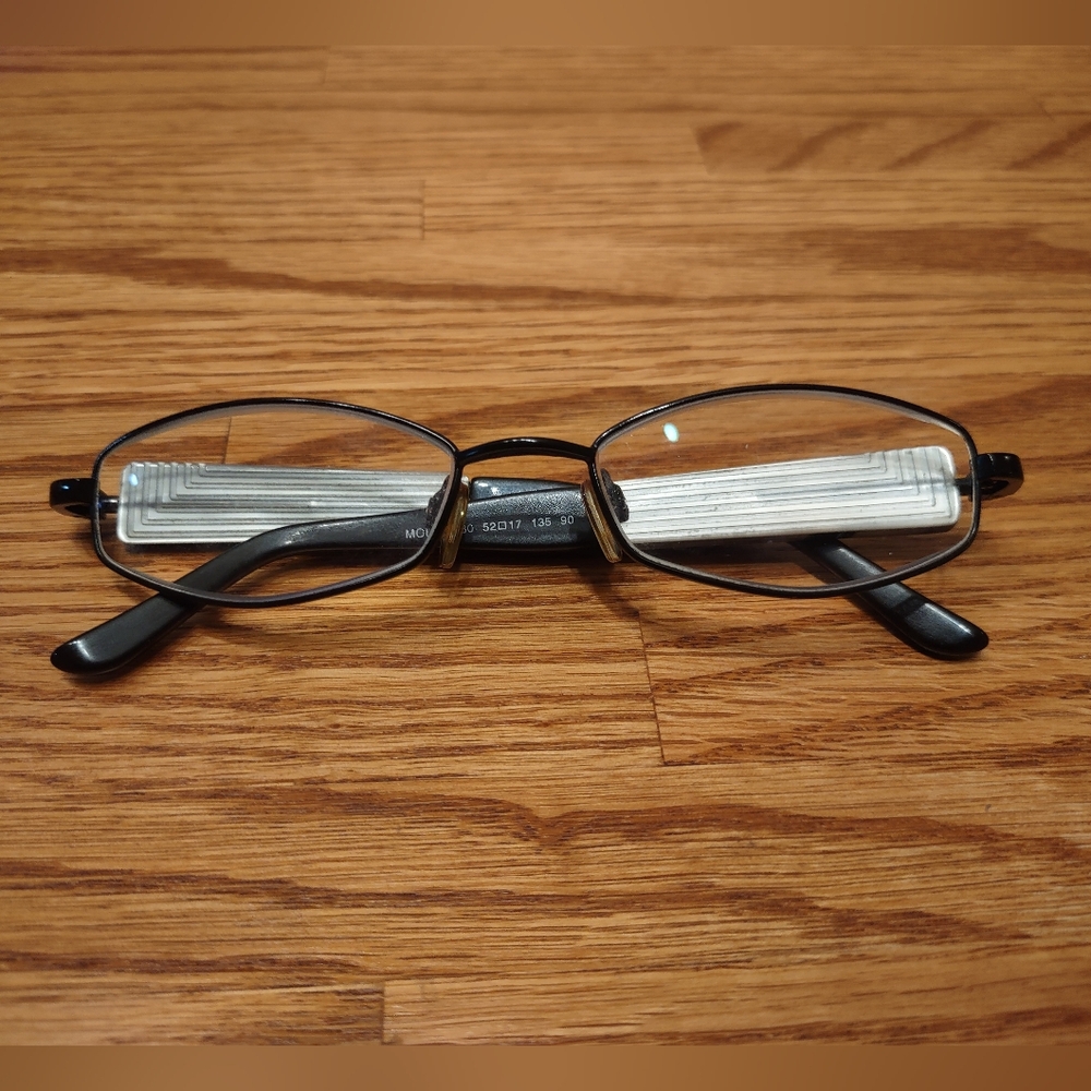 Stylish Black Rectangular Glasses 2 Interchangeab… - image 2